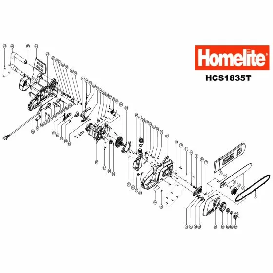 Homelite HCS1835T Discontinued Spare Part Type: 5134000031